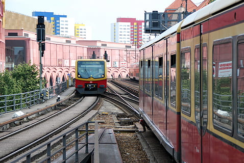 Berlin, Train, S Bahn, Bridge, s bahn bridge, railway station HD wallpaper
