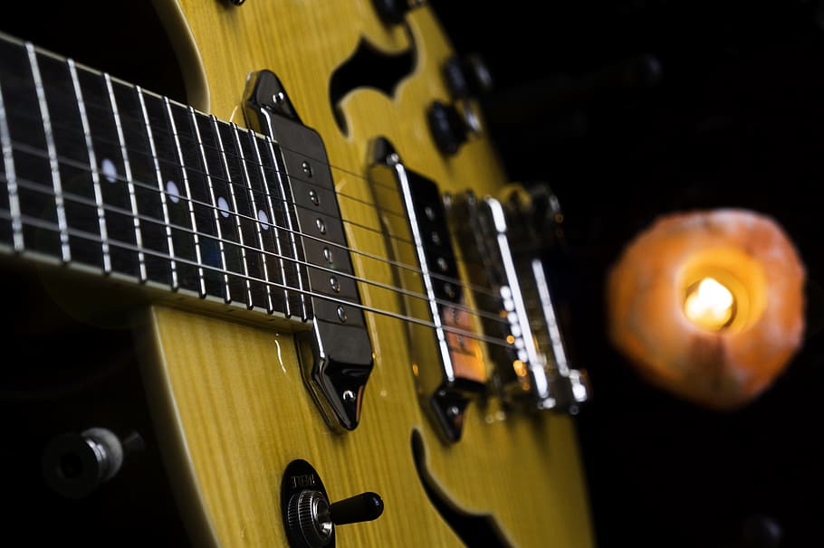 Guitar, Knobs, Musical Instrument, Sound, arts culture and entertainment, HD wallpaper