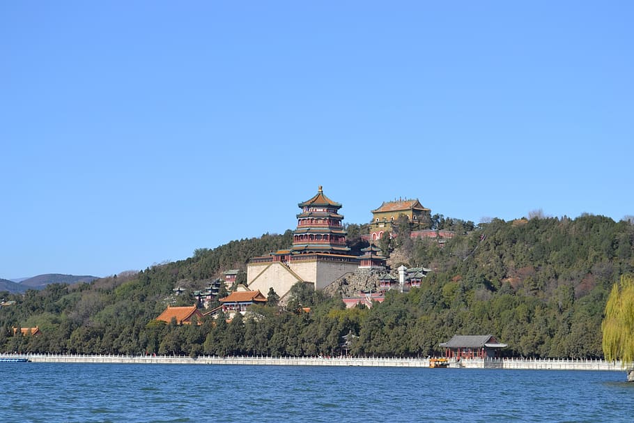 the summer palace, china, beijing, building exterior, built structure
