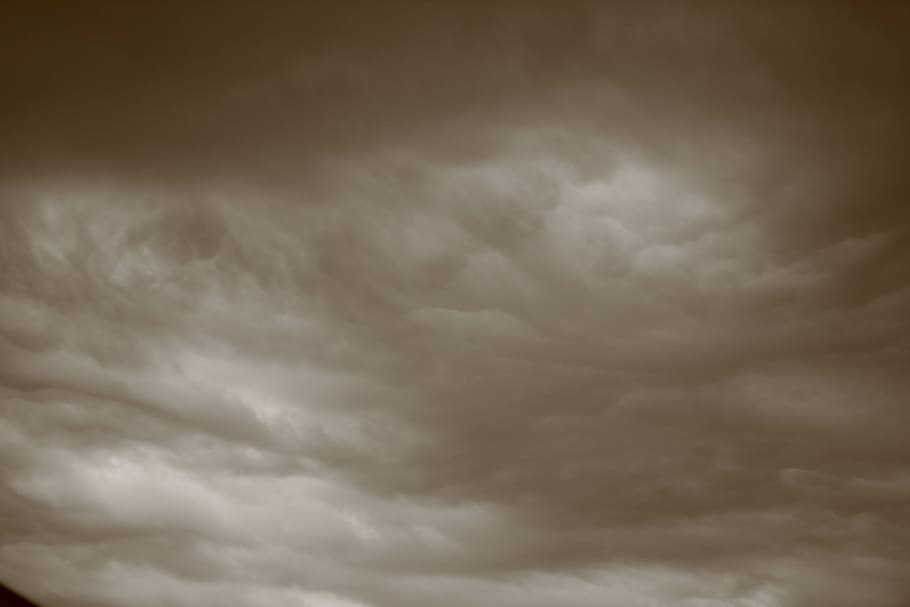 storm, clouds, gloomy, dark clouds, gewitterstimmung, covered HD wallpaper