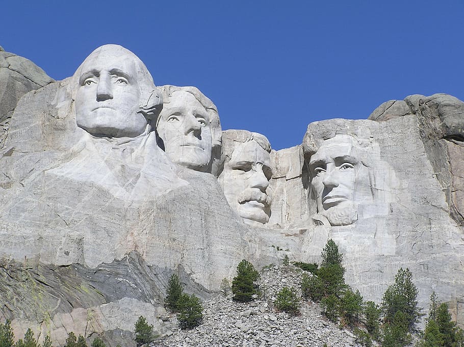Mount Rushmore, rock, monument, american presidents, sculpture, HD wallpaper