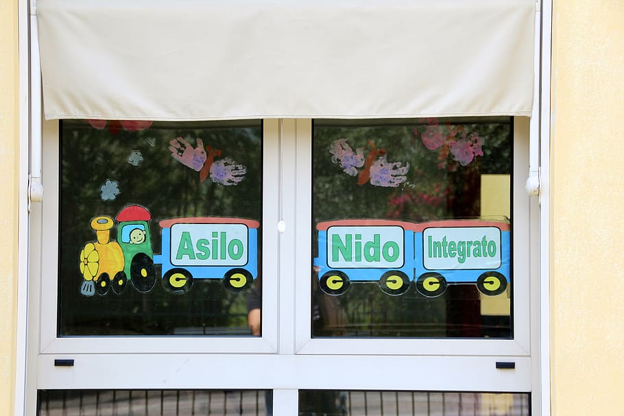 integration, kindergarten, italy, window, no people, day, architecture HD wallpaper