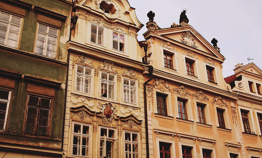 buildings, windows, city, architecture, building exterior, built structure HD wallpaper