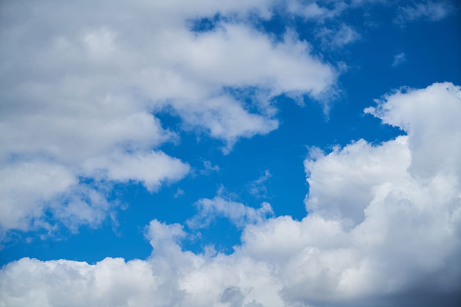 cloud, blue, summer, clouds, white, landscape, nature, white clouds HD wallpaper