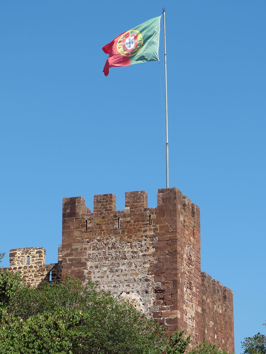 algarve, holidays, portugal, silves, castle, fortress, tower, HD wallpaper