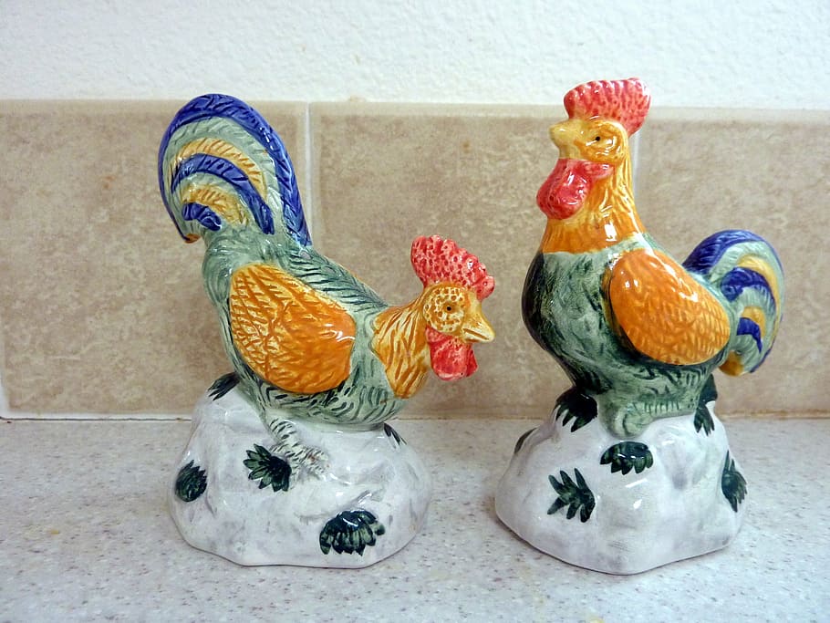 chicken, ceramic, kitchen, ceramics, decorated, art, decoration HD wallpaper