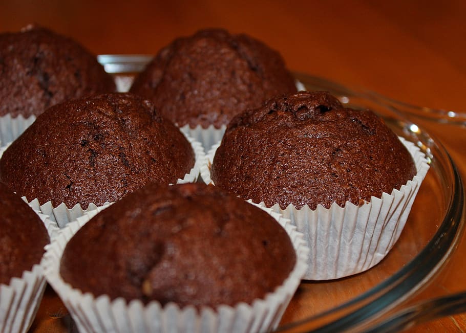 muffin, cakes, pastries, sweets, food, food and drink, sweet food HD wallpaper