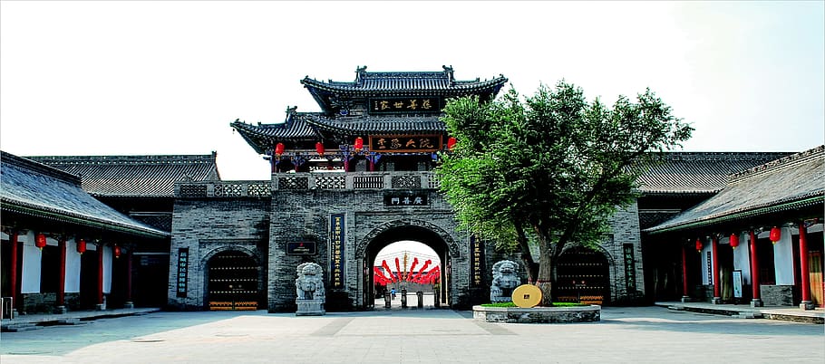 Lee Courtyard, The Main Entrance, kwong sin door, architecture, HD wallpaper