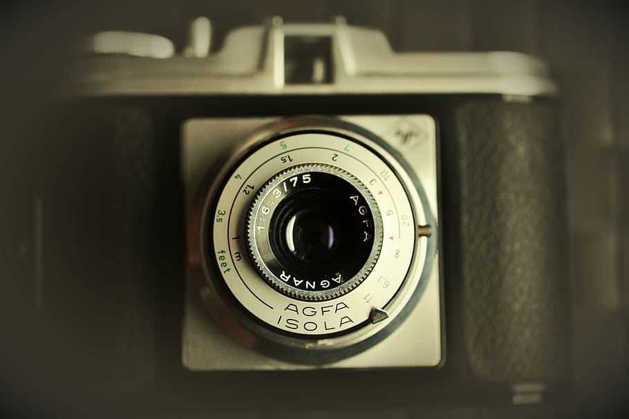 camera, old, antique, agfa, agfa isola, photograph, nostalgia, HD wallpaper