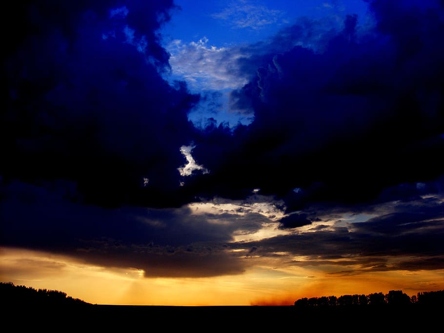 sunset, sky, cloud, in the evening, cloud - sky, beauty in nature HD wallpaper