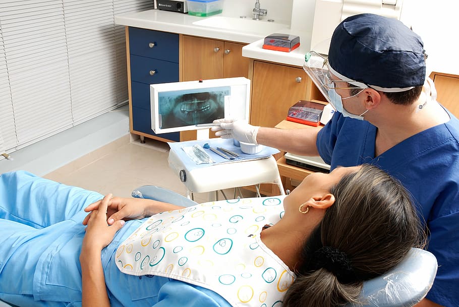 dentist checking woman teeth, patient, healthcare And Medicine HD wallpaper