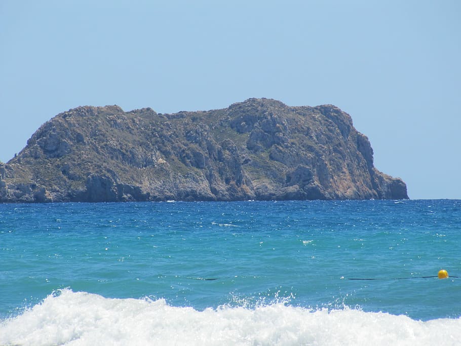Summer, Sun, Beach, Sea, Mallorca, paguera, nature, wave, rock - object HD wallpaper
