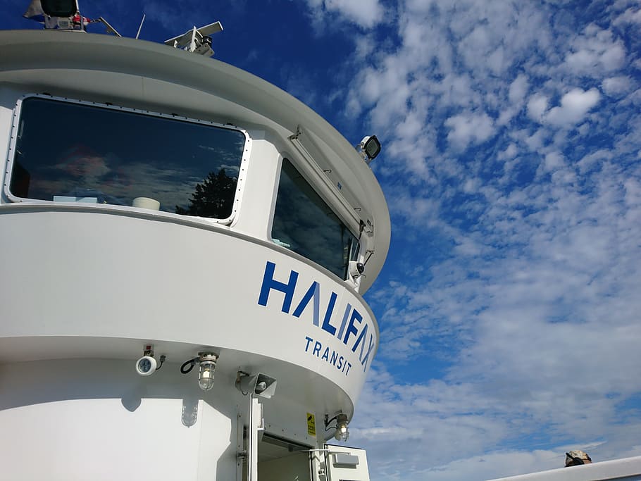 sky, ship, halifax, low angle view, cloud - sky, day, text HD wallpaper
