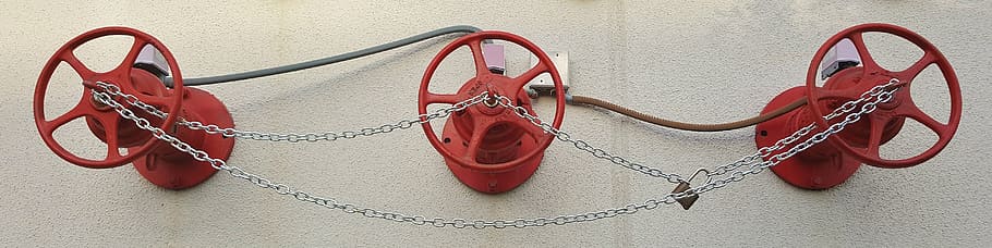 wheels, fire, pumps, red, chains, fire department, fdc, no people HD wallpaper