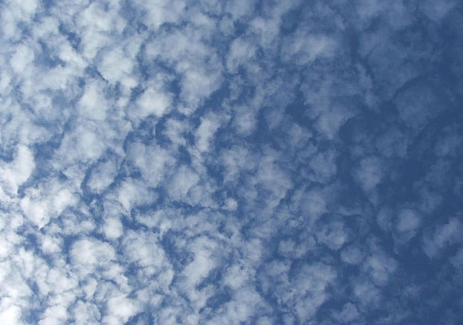 Clouds, White, Blue, Spring, Spring, Day, sky, background, full frame HD wallpaper