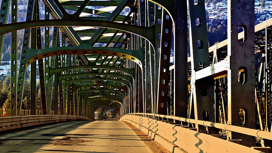Steel, Bridge, Construction, Engineering, bridge building, road HD wallpaper