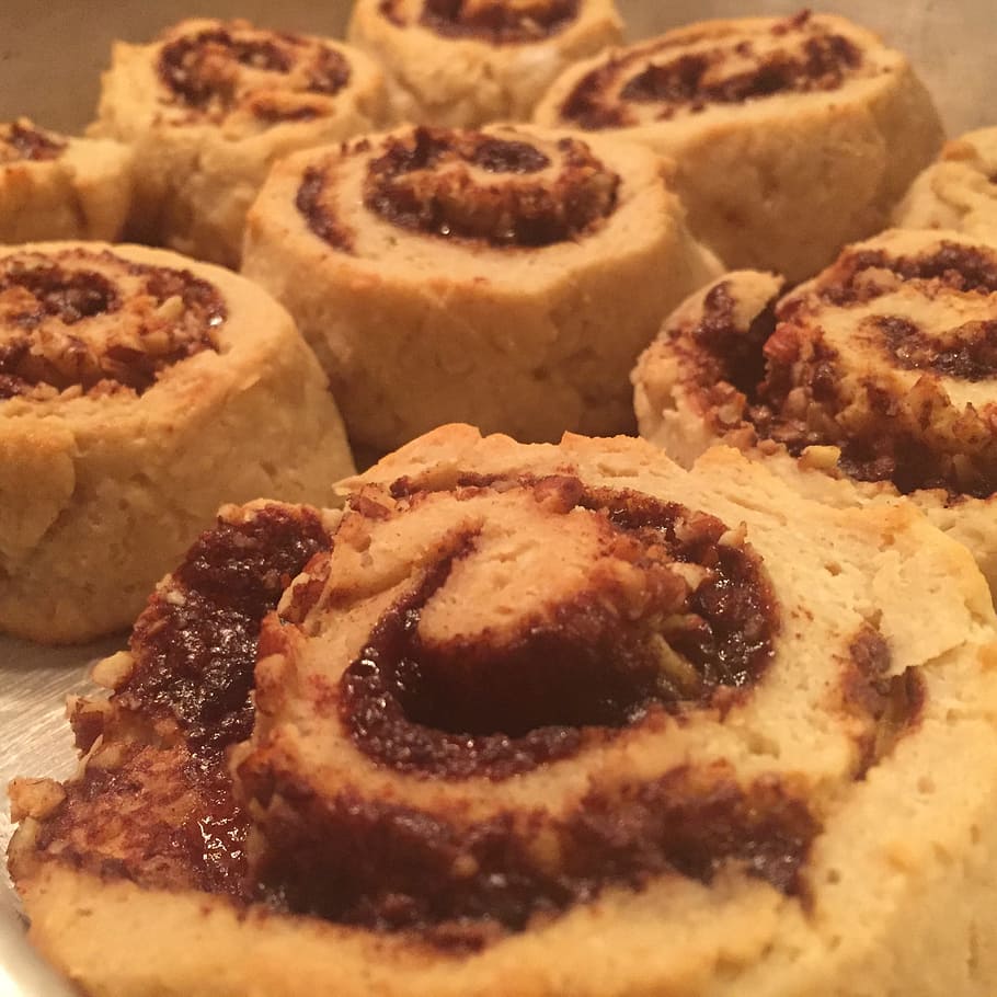Desert, Cinnamon Rolls, Bakery, breakfast, pastry, sugar, sweet HD wallpaper