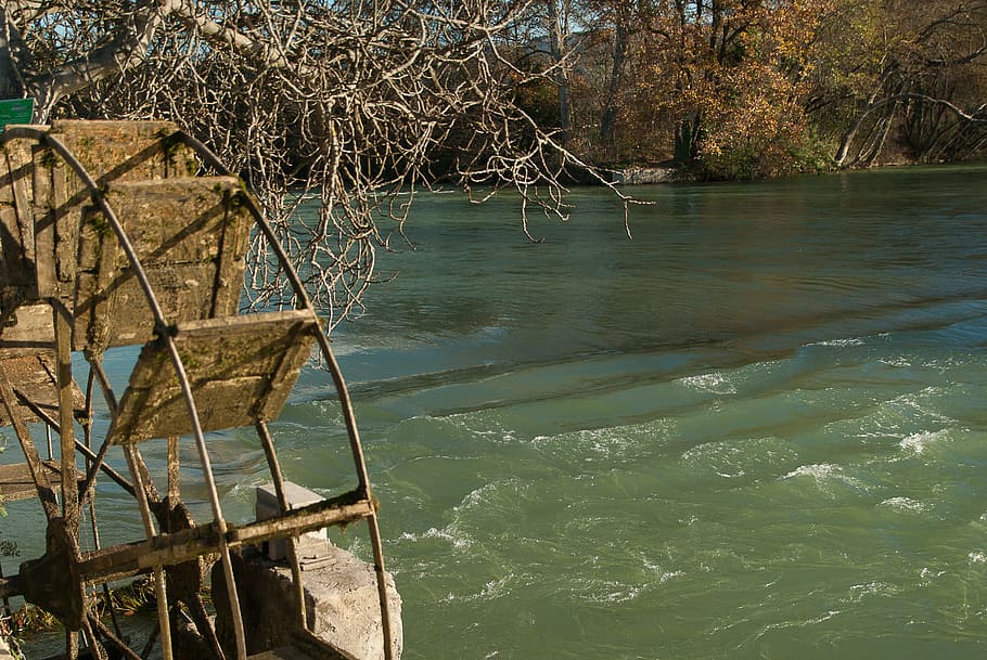 Sorgue, River, Current, Impeller, water, lake, nature, no people HD wallpaper