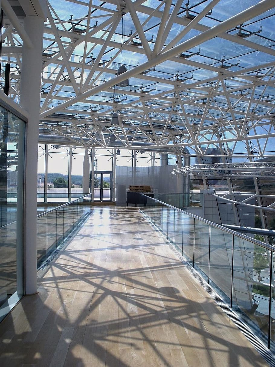 la rioja, spain, museum, interior, glass, inside, modern, light HD wallpaper
