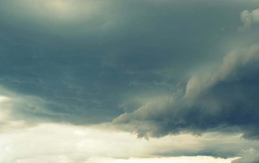 Thunderstorm, Dark Clouds, storm clouds, forward, nature, weather HD wallpaper