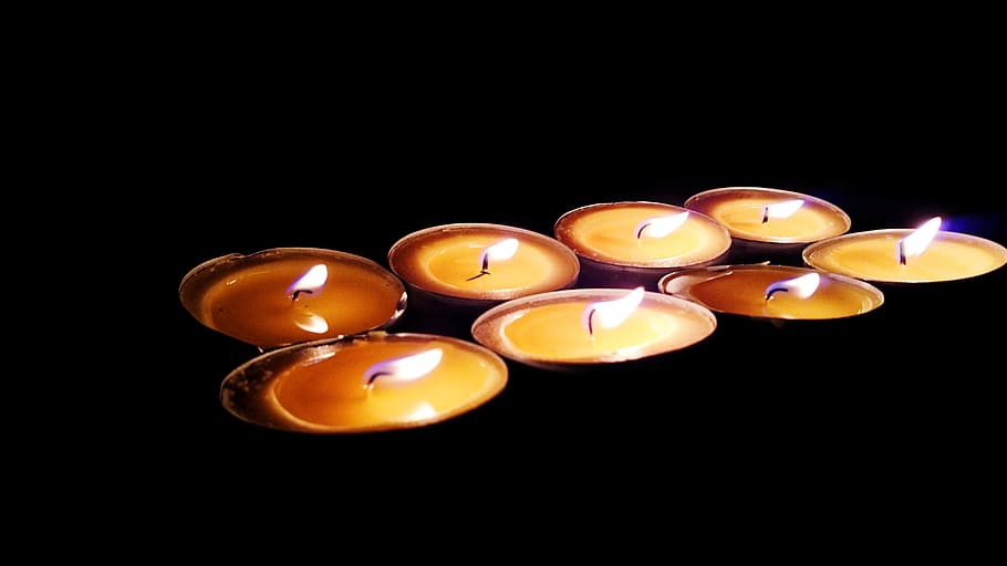 candle, flame, fire, light, burn, candlelight, wax candle, wick HD wallpaper