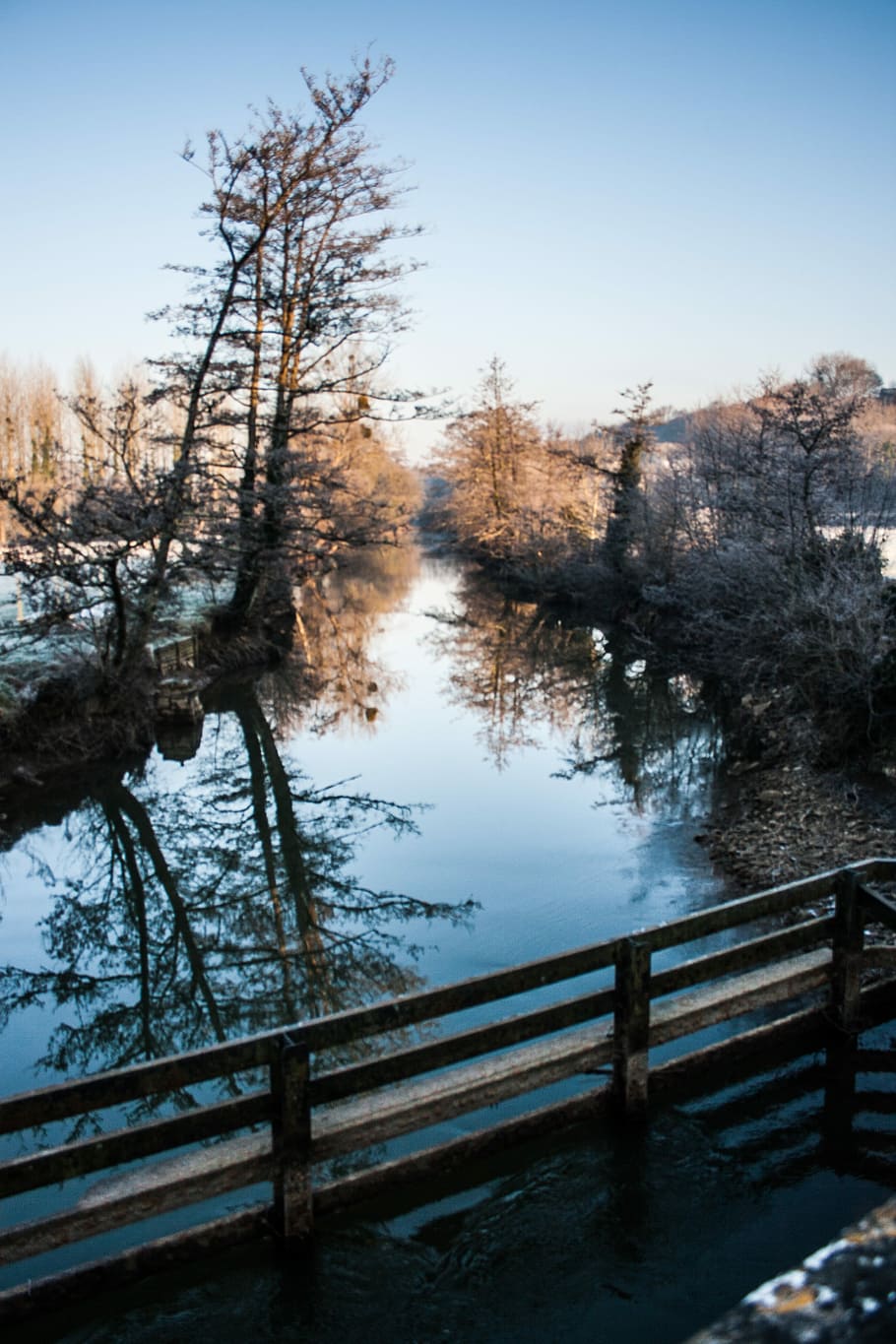 River, Winter, Landscape, White, Nature, winter landscape, ice HD wallpaper