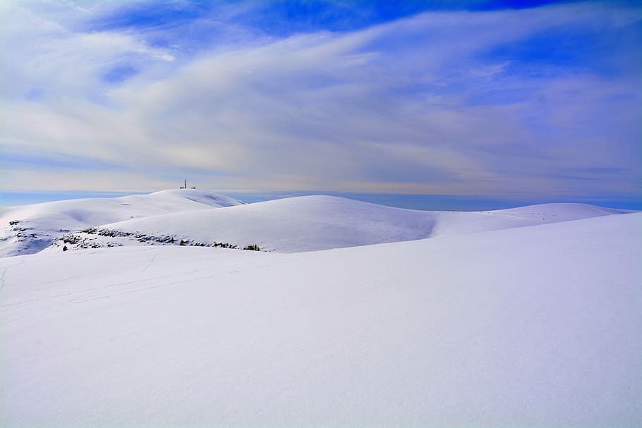 infinite, dom, landscape, winter, sky, nature, snow, cold temperature HD wallpaper