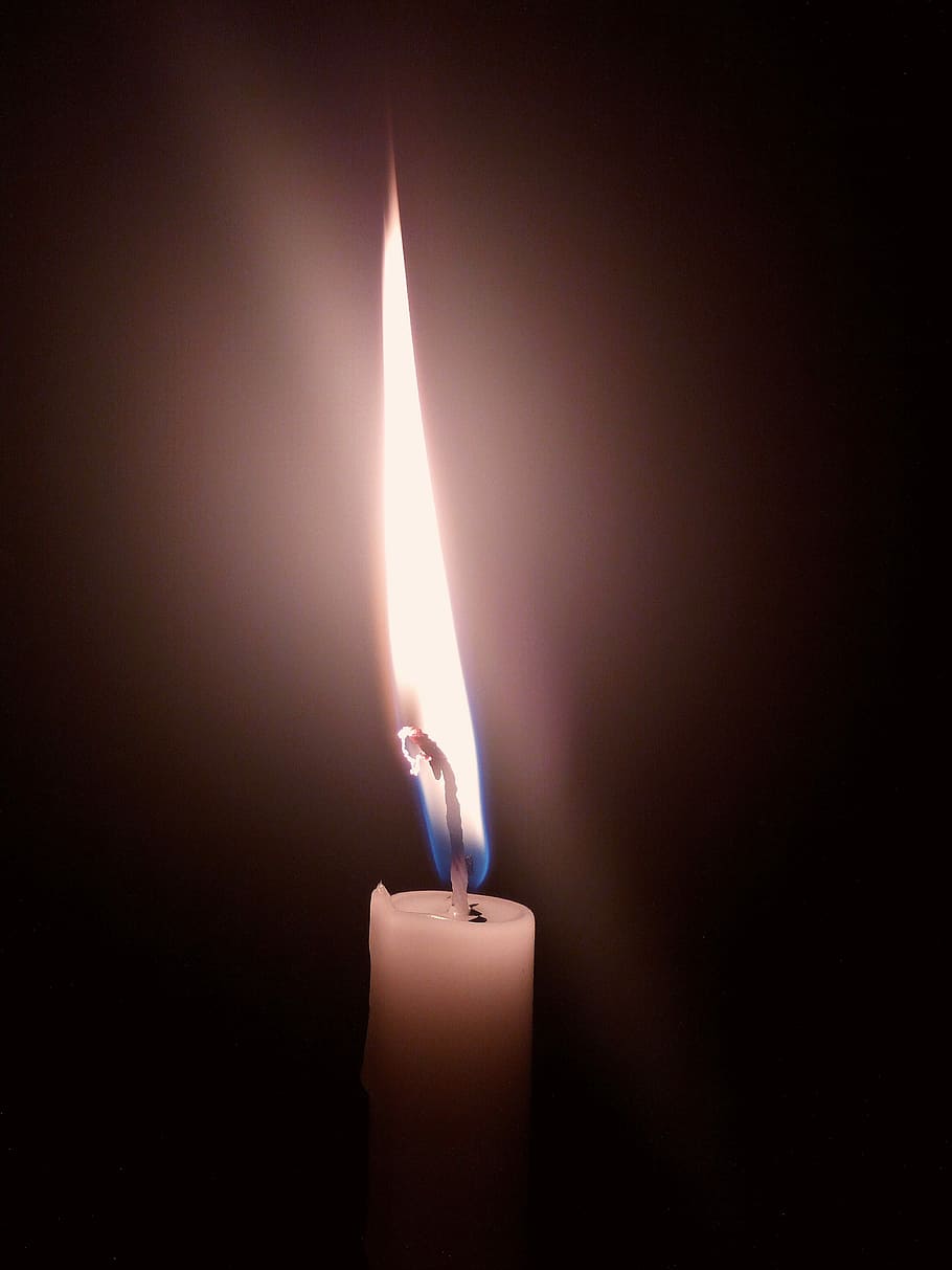 burnt, flame, candle, dark, wax, heat, burning, fire, heat - temperature HD wallpaper