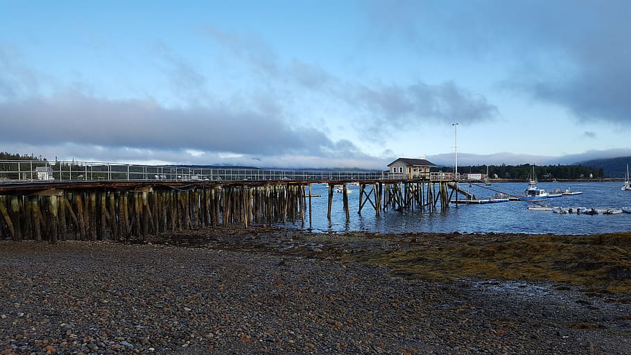 Hd Wallpaper Southwest Harbor Maine Mdi Mount Desert Island Pier Water Wallpaper Flare