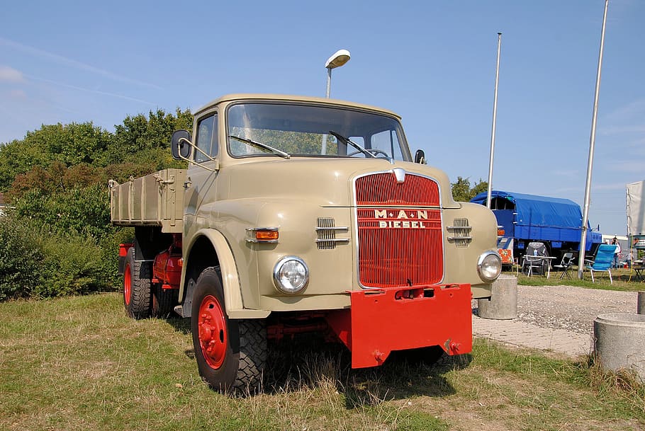 oldtimer, truck, meeting, transportation, mode of transportation HD wallpaper