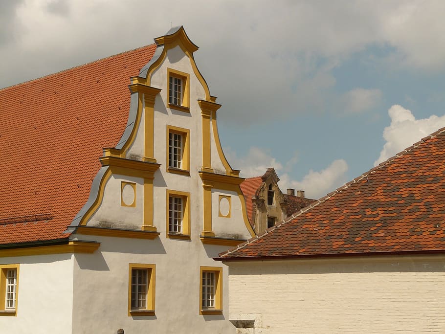 home, facade, baroque, roof, building, window, architecture HD wallpaper