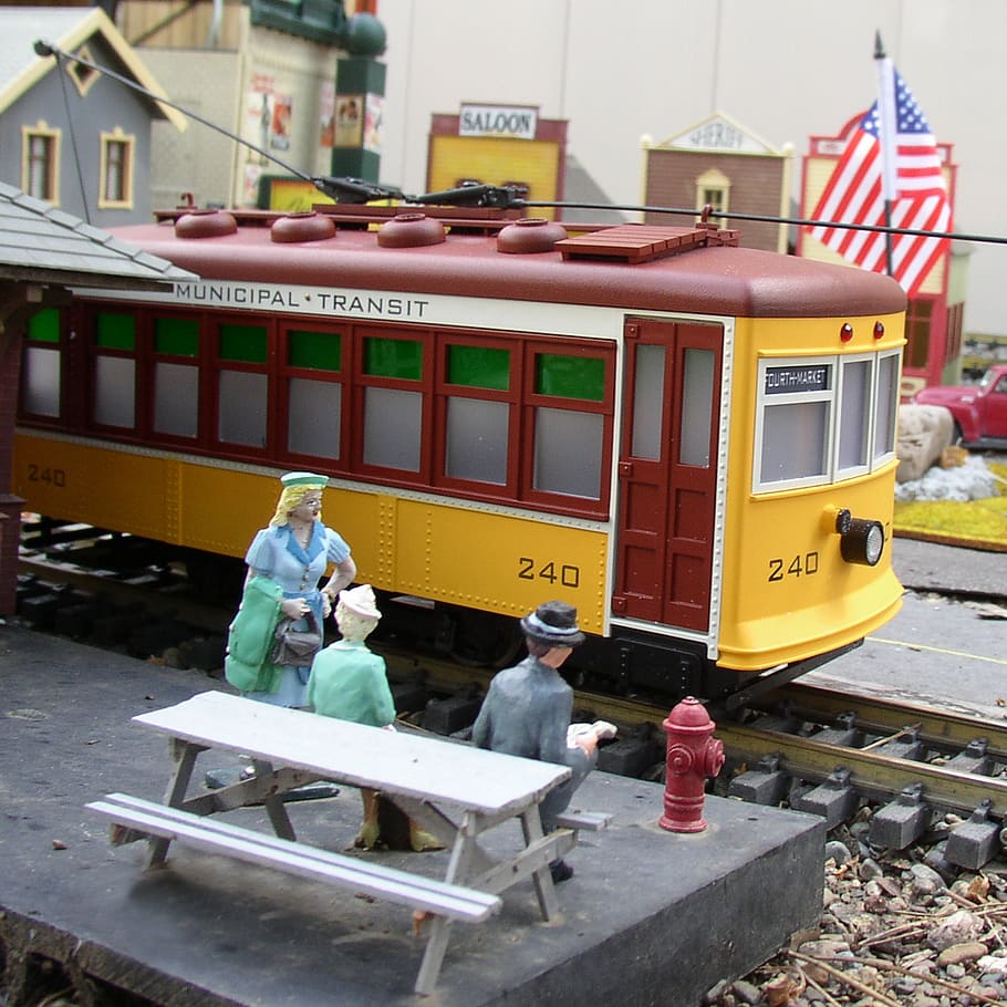 trolly, transportation, mass transit, train, usa, garden trains HD wallpaper