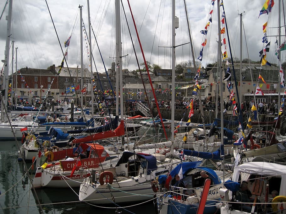 padstow, harbour, cornwall, seaside, village, water, scenic HD wallpaper