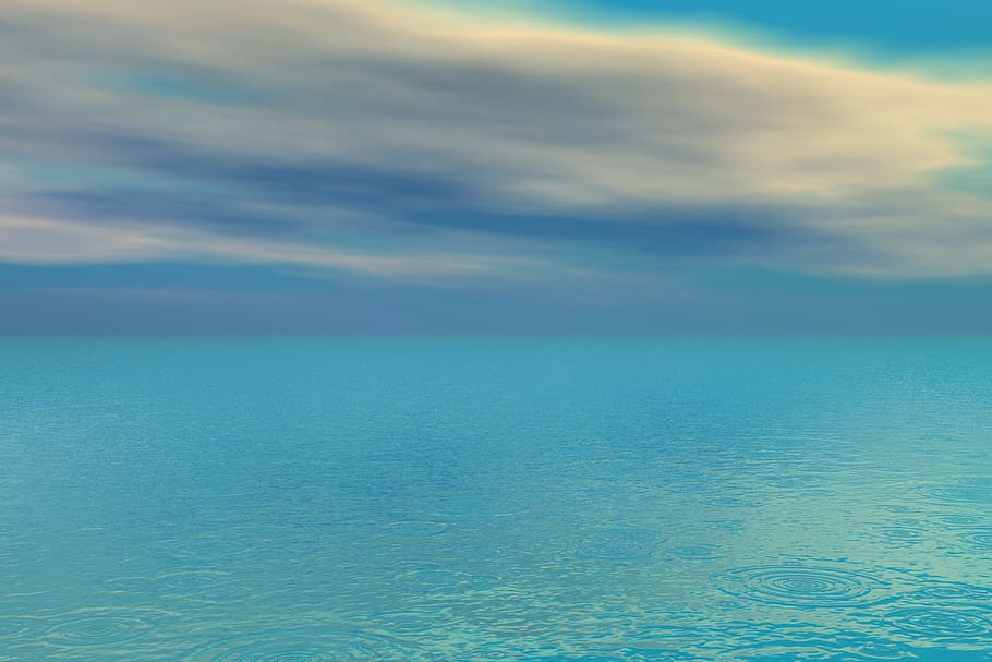 Sea, Clouds, Water, Mood, Holiday, mirroring, sky, beauty in nature HD wallpaper