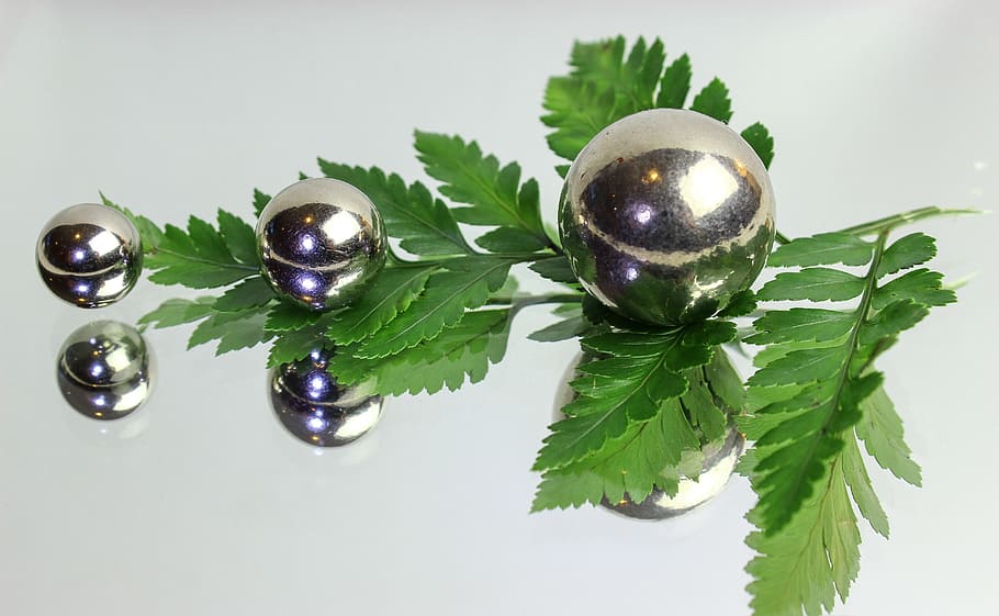 leaf, decoration, nature, desktop, flora, spheres, ball, green HD wallpaper