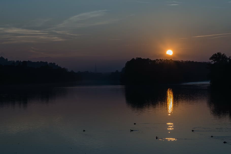 torino, landscape, sunset, mole, piemonte, water, sky, beauty in nature HD wallpaper