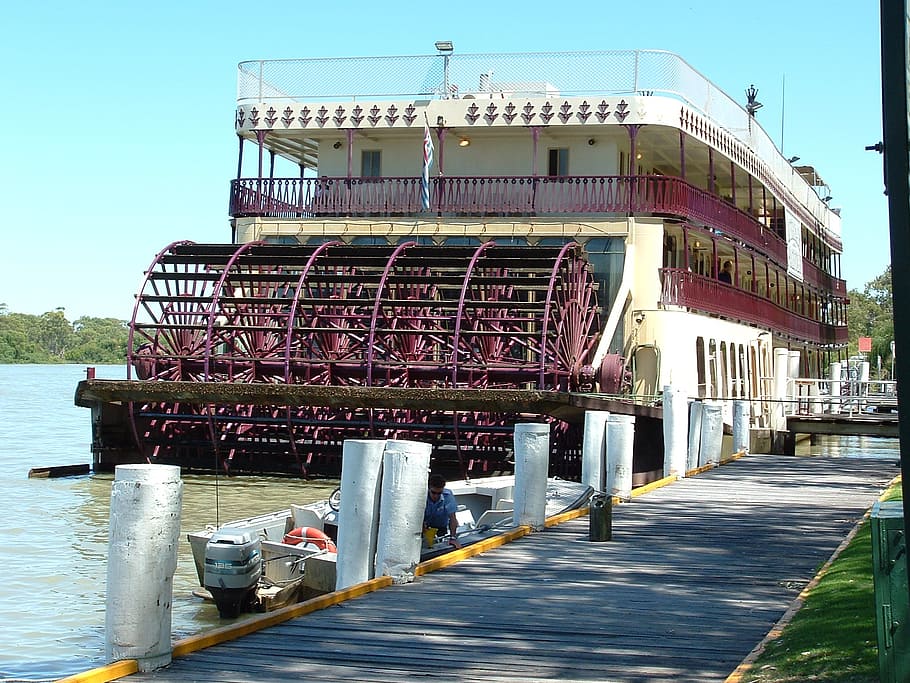 boat, paddle steamer, victoria, steam powered, steam engine