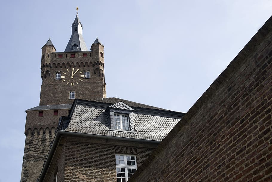Clock Tower, Tower, Clock, Castle, Tower, time of, architecture HD wallpaper