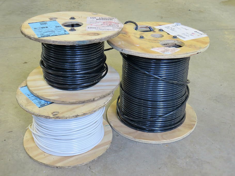 wire, spool, electric, electrical, 6, six, 8, eight, copper HD wallpaper