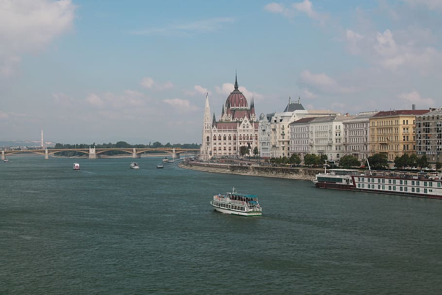 budapest, danube, urban, built structure, water, building exterior HD wallpaper