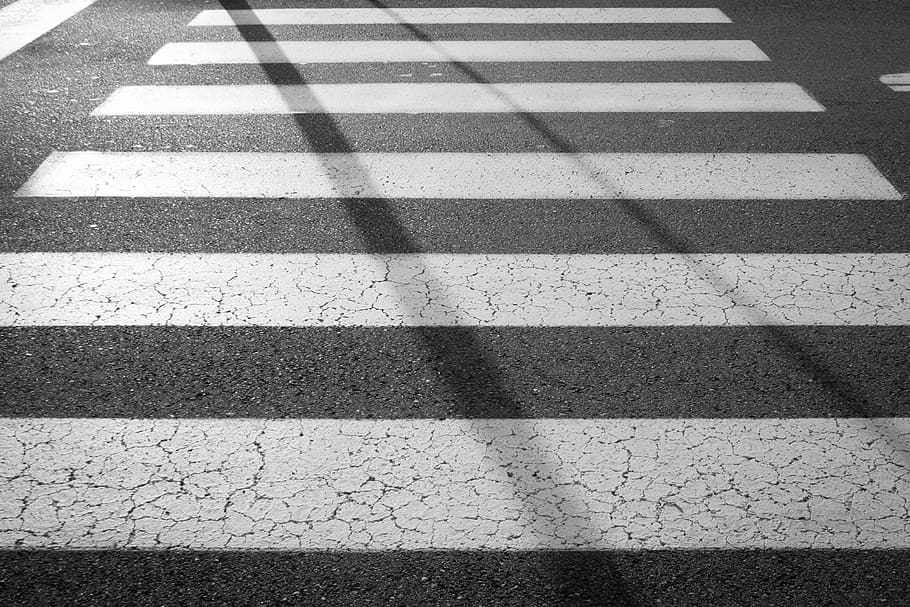 pedestrian lane, Zebra, Crossing, Sidewalk, road, street, traffic, HD wallpaper