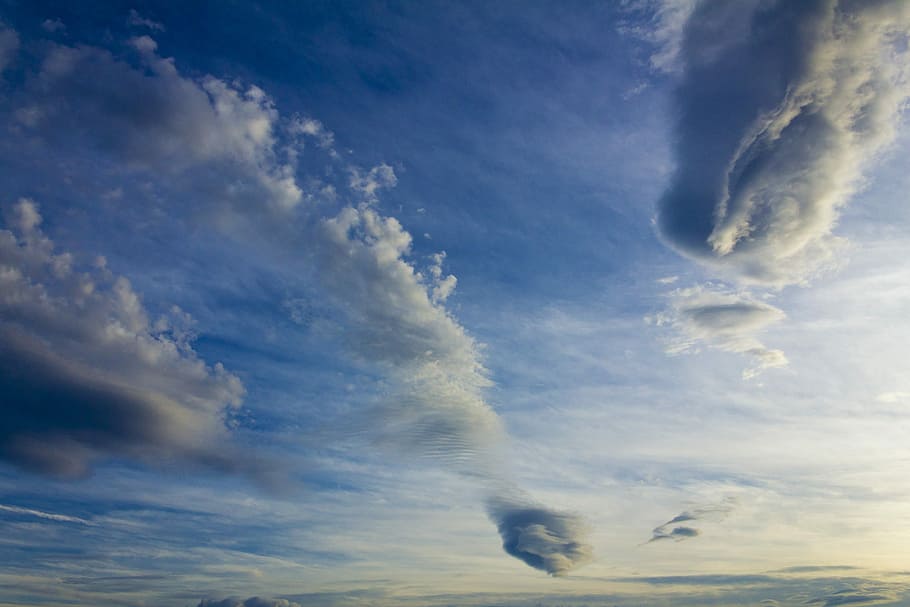 Sky, Cloud, Evening, blue, cloud - sky, beauty in nature, scenics HD wallpaper