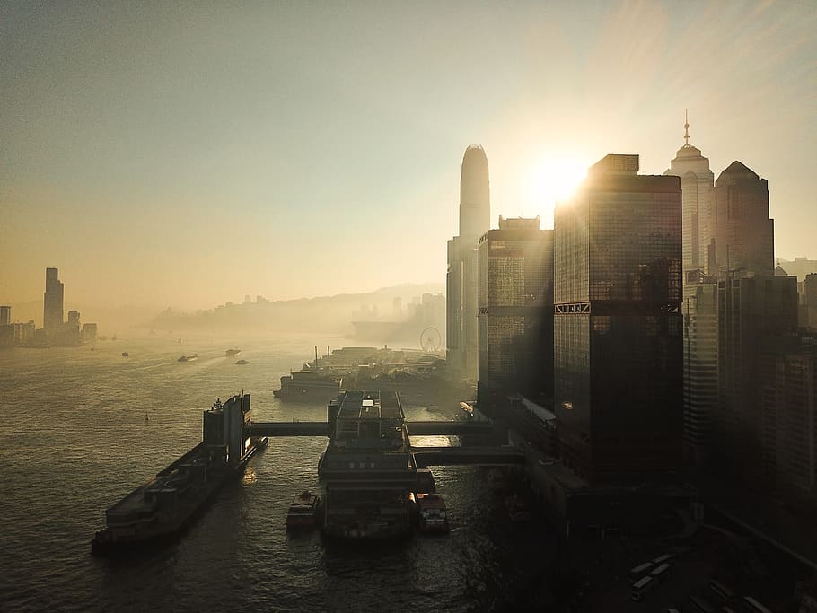 hong kong, city, building, architecture, the skyscraper, modern, HD wallpaper