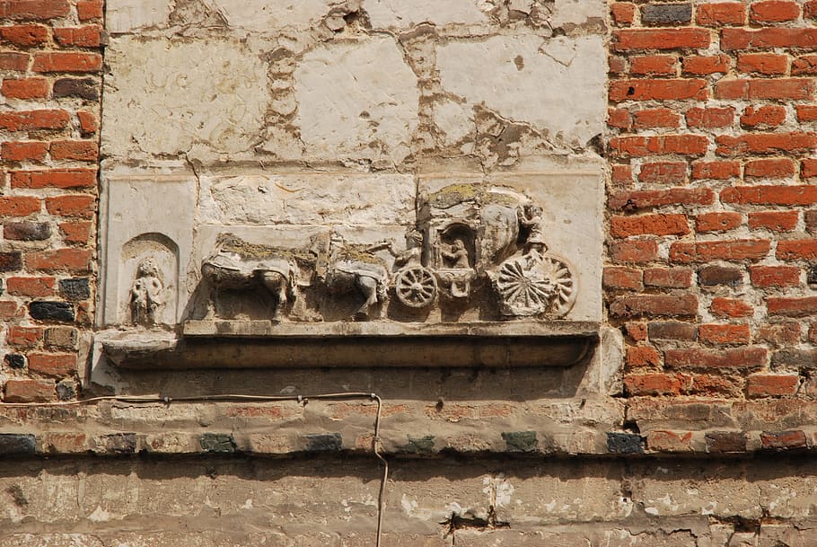 Brick, Coach, Old, Expired, facing brick, history, wall, brick Wall HD wallpaper