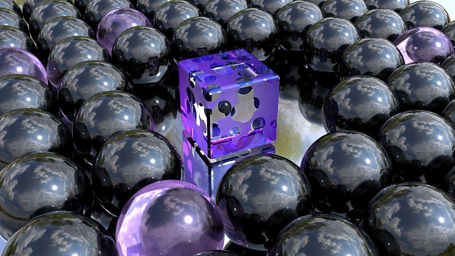 abstract, hdr, black, sphere, desktop, 3d, cube, reflections HD wallpaper