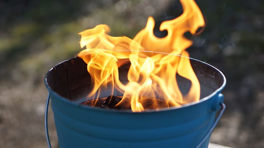 Grilling, Outdoor, Fire, summer, flame, heat - temperature HD wallpaper