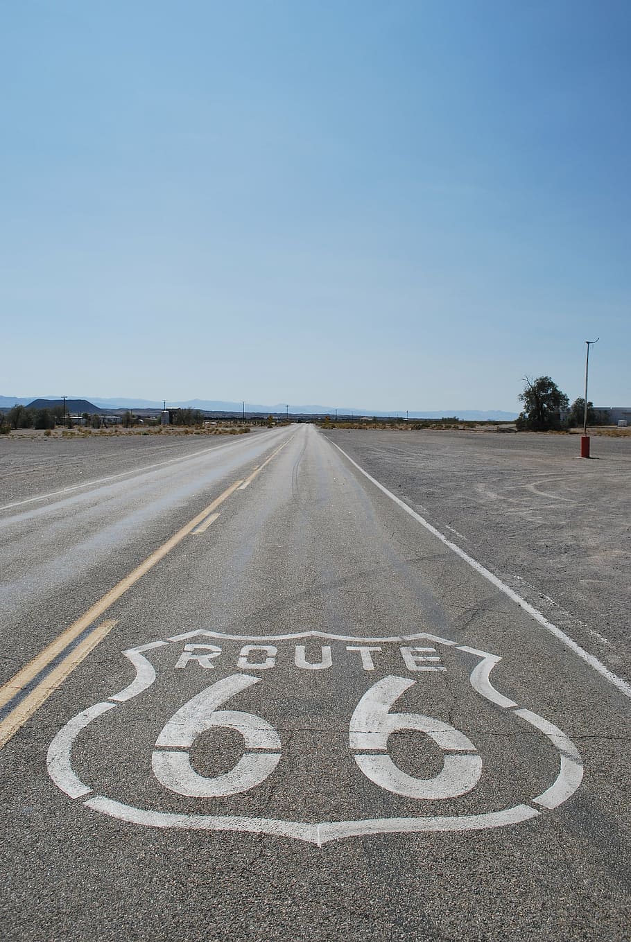 usa, route 66, endless, highway, dom, road trip, california, HD wallpaper
