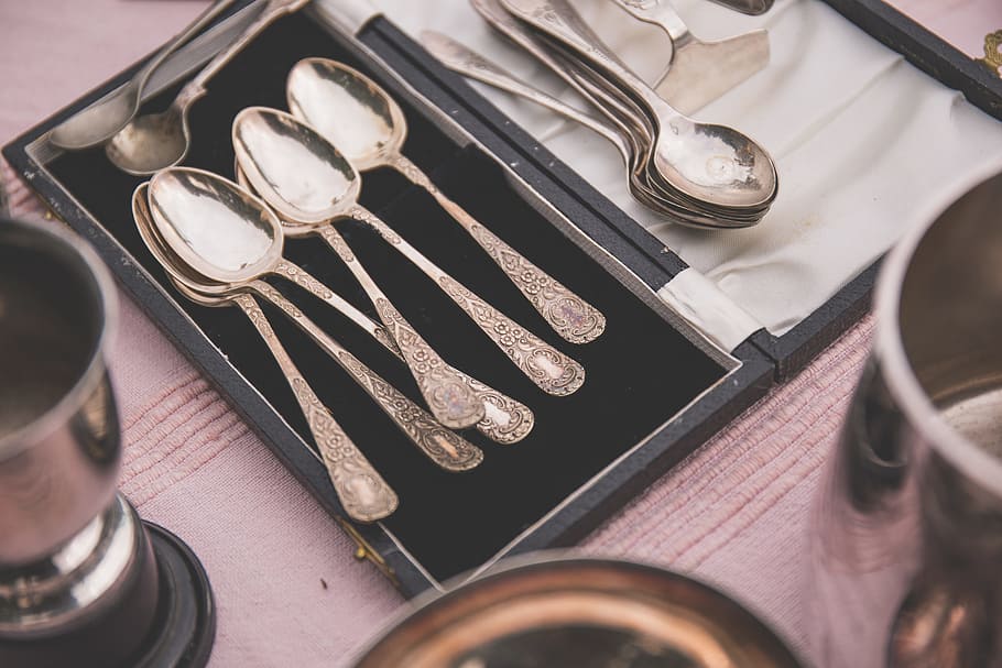 antique, classic, fork, grey, kitchen, metal, old, rough, silver HD wallpaper