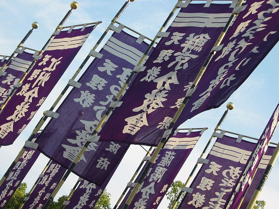 Japan, Flag, Nara, Asia, Japanese, international, travel, temple, HD wallpaper