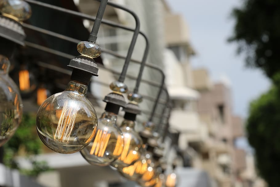lights, bulbs, energy, electricity, technology, creativity HD wallpaper